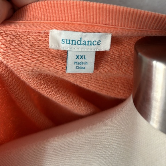 Sundance Clementine Fields Sweatshirt In Creamy Orange Size XXL Embroidered - Picture 6 of 9